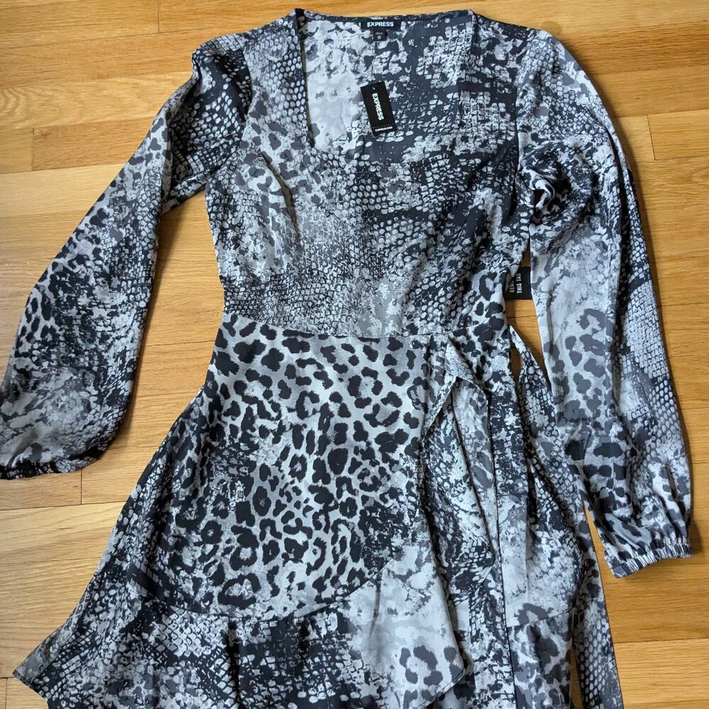 Leopard print mini dress from Express with tags